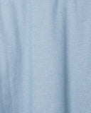 Close-up of the fabric and detailing on the Pop Over Day Shirt in light blue