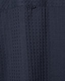 Close-up of the fabric on the Kuiche Busey Shirt in navy