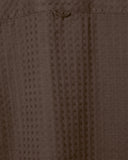 Close-up of the fabric on the Kuiche Busey Shirt in brown