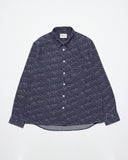 Patterned Shirts · Day Shirt - Insignia Blue Light & Space Jacquard Print