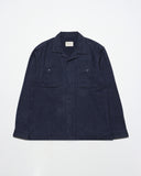 Overshirts · Hiro Shirt - Insignia Blue Brushed Herringbone Cotton