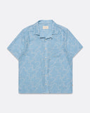 Patterned Shirts · Stachio Shirt - Allure Blue Floral Jacquard