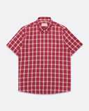 Check Shirts · Classic Short Sleeve Shirt - Pink Ribbed Seersucker Check
