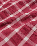 Check Shirts · Classic Short Sleeve Shirt - Pink Ribbed Seersucker Check