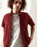 Check Shirts · Tonal Check Shirt - Deep Red