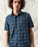 Check Shirts · Tonal Check Shirt - Navy Iris