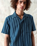 Stripe Shirts · Selleck Shirt - Dobby Stripe Aegean Blue