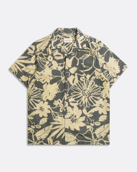 Patterned Shirts · Selleck Shirt - Foliage Charcoal Grey