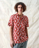 Patterned Shirts · Selleck Shirt - Diamantes Deep Red