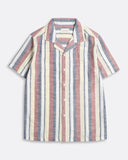 Stripe Shirts · Selleck Shirt - Slub Stripe Deep Red