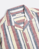 Stripe Shirts · Selleck Shirt - Slub Stripe Deep Red