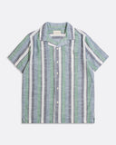 Stripe Shirts · Selleck Shirt - Slub Stripe Aegean Blue