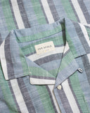 Stripe Shirts · Selleck Shirt - Slub Stripe Aegean Blue