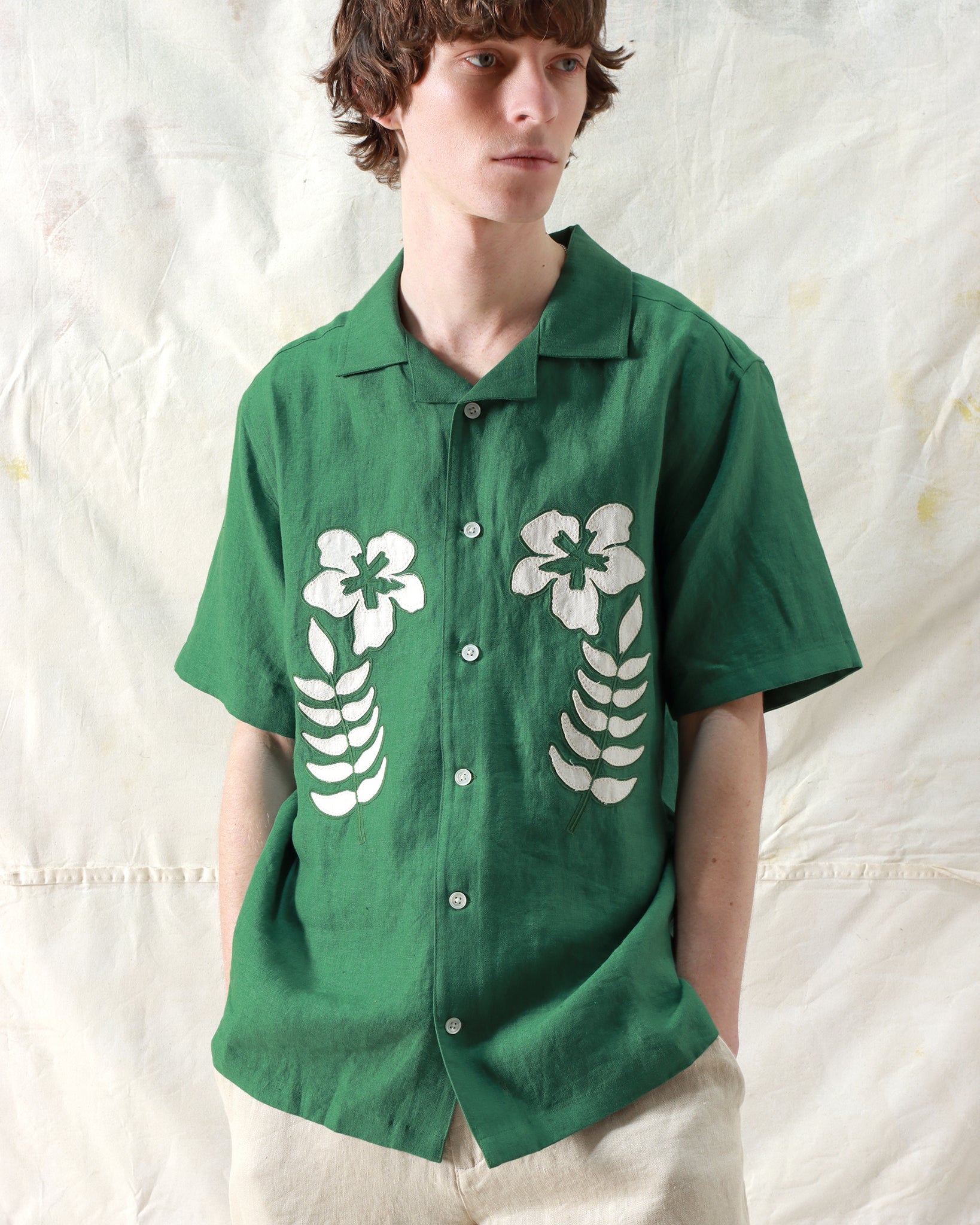 FUMIETANAKA flower flocky シャツ FUMIETANAKA flower flocky シャツ FUMIE=TANAKA フミエタナカflower