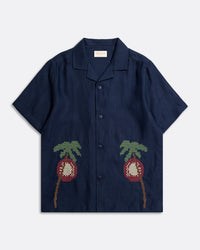 Patterned Shirts · Veloso Shirt - Bahia Sunset Navy Iris