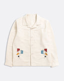 Shirts · Veloso Embroidered Shirt - Abstract Flower