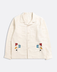 Shirts · Veloso Embroidered Shirt - Abstract Flower