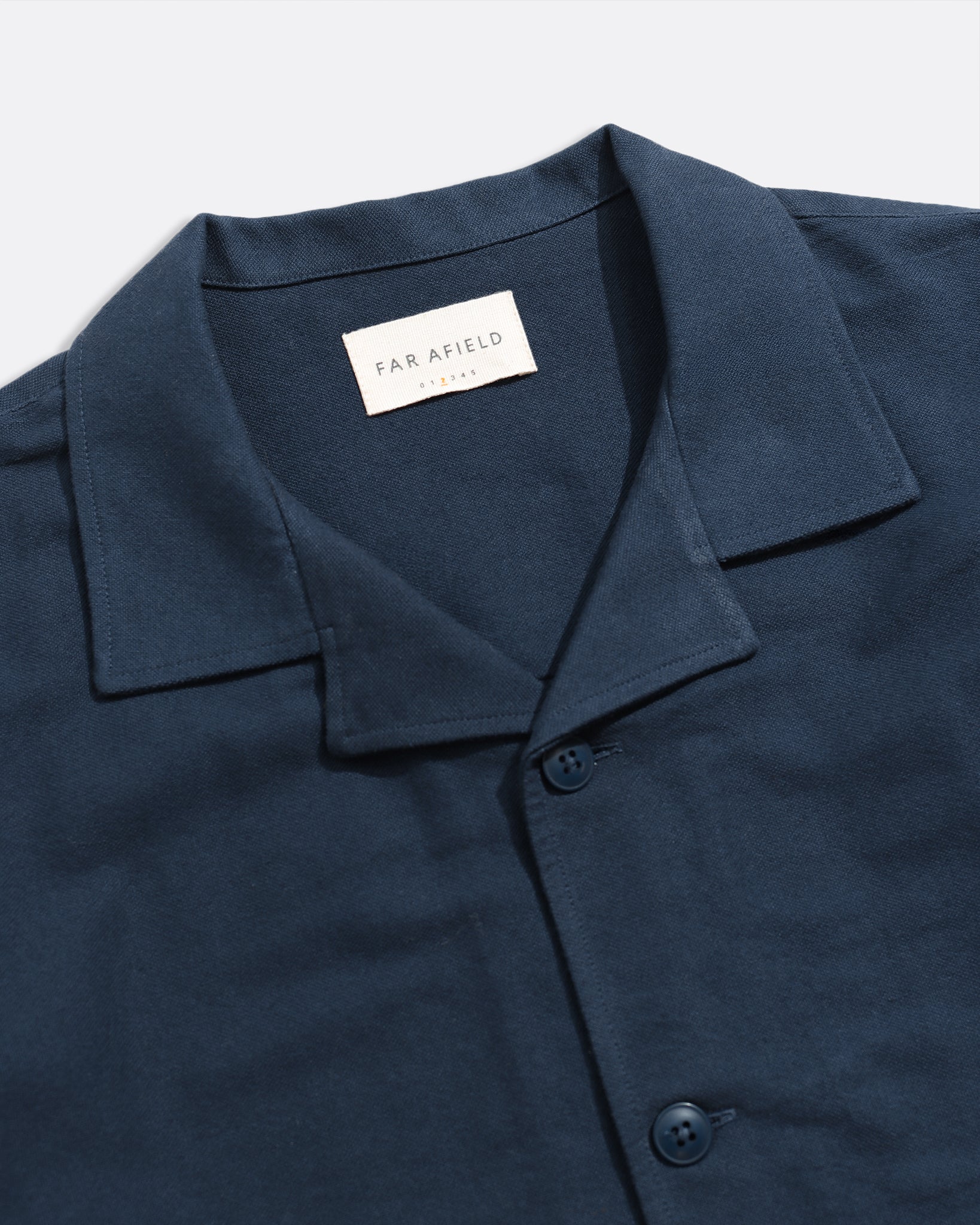 Veloso Embroidered Overshirt – Basket Weave Cotton, Hand & Eye