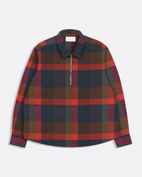 Plaid Shirt · Half-Zip Day Shirt - Red