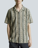 Short-Sleeve Shirt · Selleck Stereo Stripe Shirt