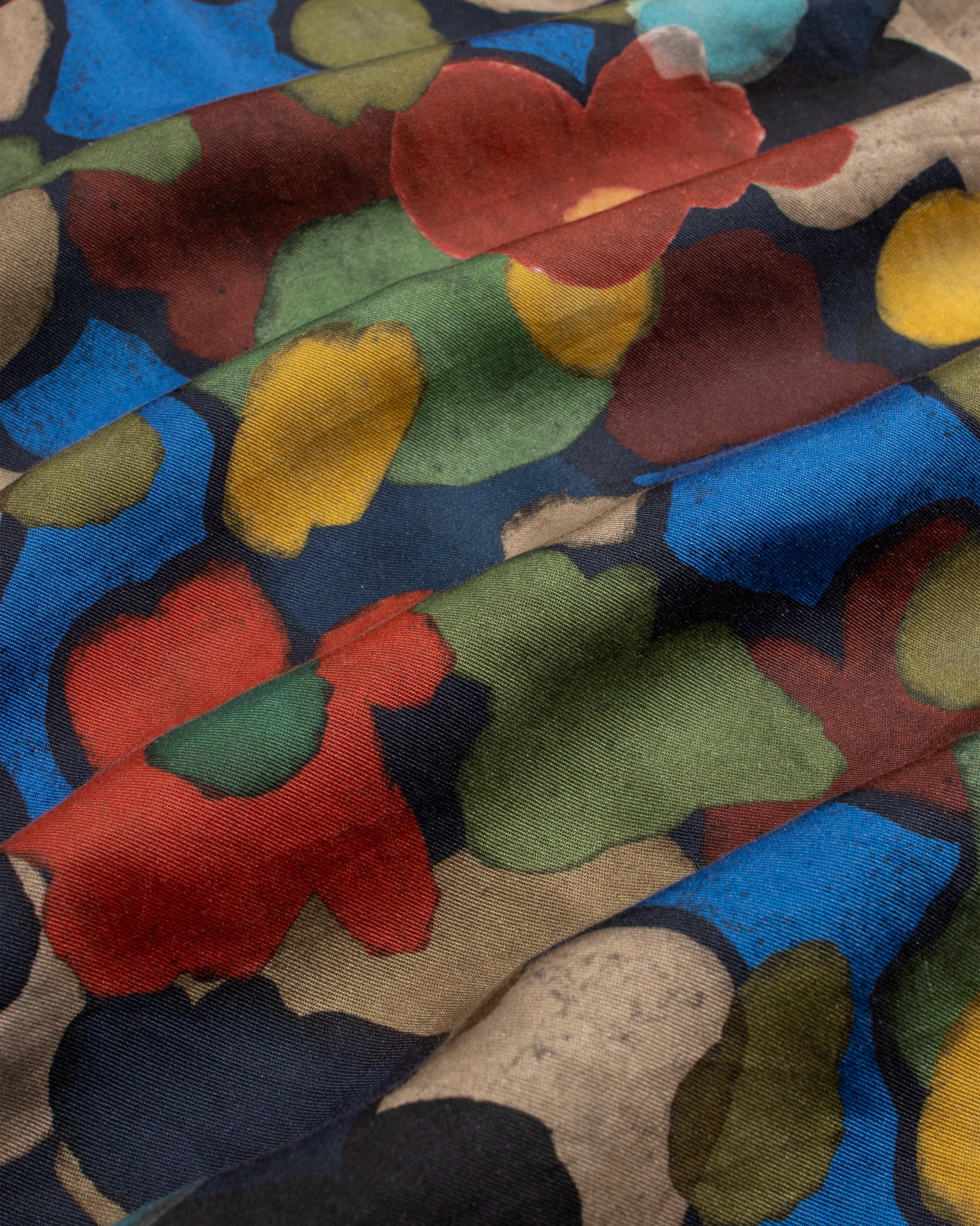 Men's Abstract Floral Shirt Navy · Far Afield