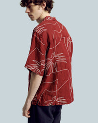 Short-Sleeve Shirt · Veloso Palm Embroidery Shirt