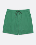 Cropped Shorts · House Shorts - Green Herringbone Twill
