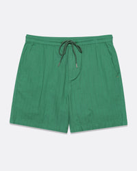 Cropped Shorts · House Shorts - Green Herringbone Twill