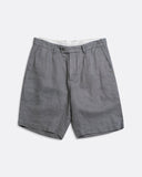 Shorts · Double Pleated Short - Charcoal Grey