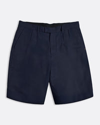 Shorts · Double Pleated Short Navy