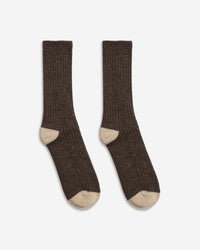 Block Colour Socks · Neppy Socks - Slate Brown
