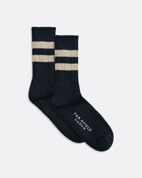 Socks · Dos Stripe Socks - Navy Iris