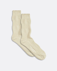 Block Colour Socks · Textured Stripe Socks - Stone