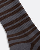 Stripe Socks · Ribbed Stripe Socks - Dark Grey