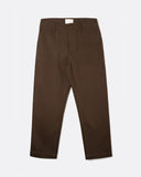 Far Afield Coup Trouser in brown, front view