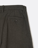 Close-up of the buttoned rear welt pocket on the Mira Trouser