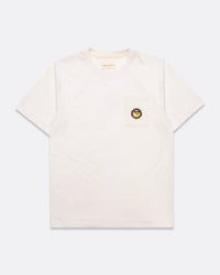 Graphic T-Shirts · Embroidered Short Sleeve T-Shirt - White Sunny Motif
