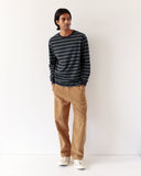 Long Sleeve T-Shirts · Tres Sripe T-Shirt - Dark Grey / Forest Green