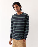 Long Sleeve T-Shirts · Tres Sripe T-Shirt - Dark Grey / Forest Green