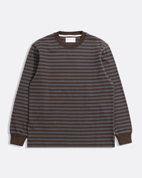Long Sleeve T-Shirts · Breton Stripe T-Shirt - Brown