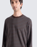 Long Sleeve T-Shirts · Breton Stripe T-Shirt - Brown