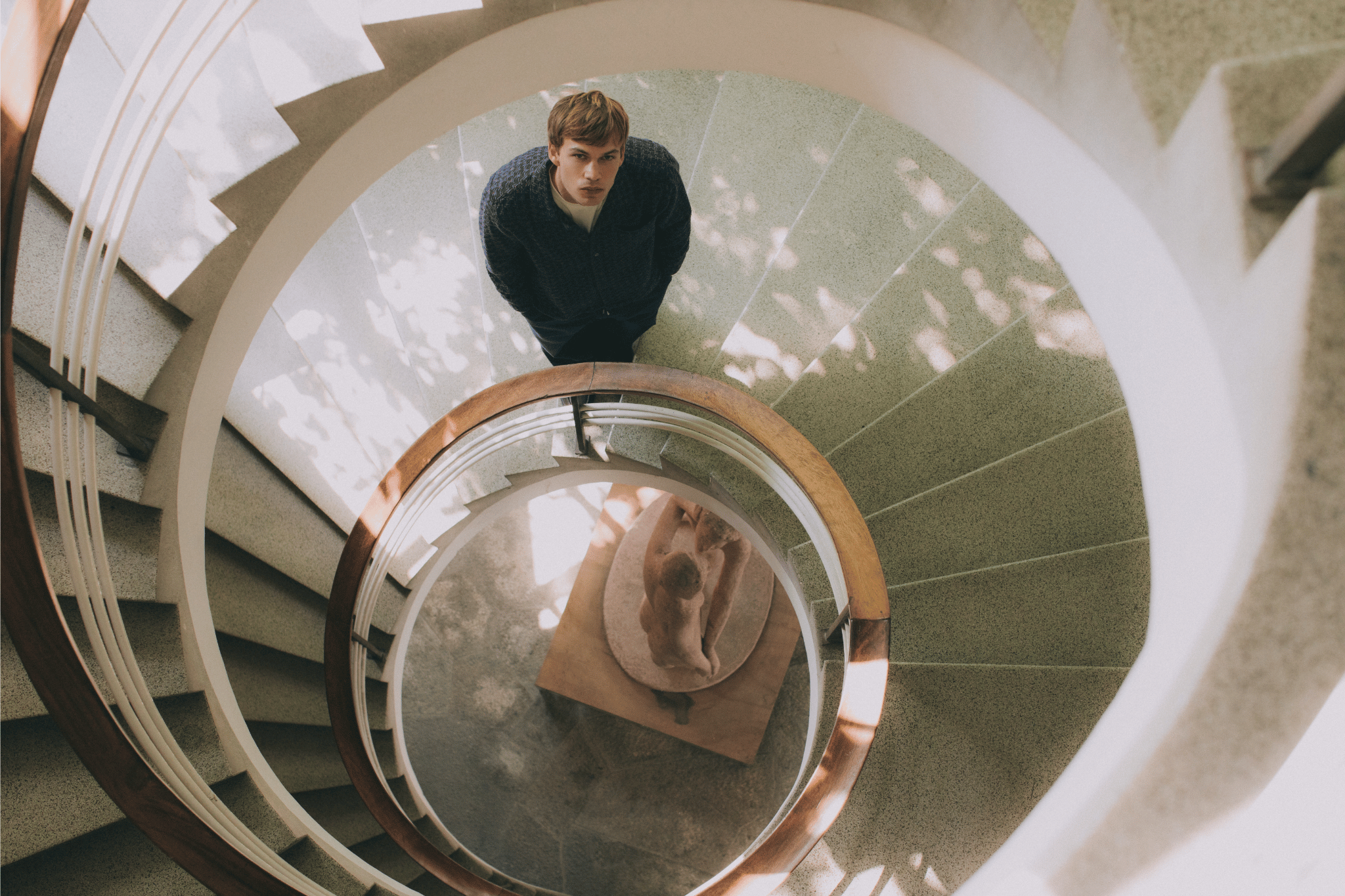 Menswear Lifestyle Shot - Man on Staircase