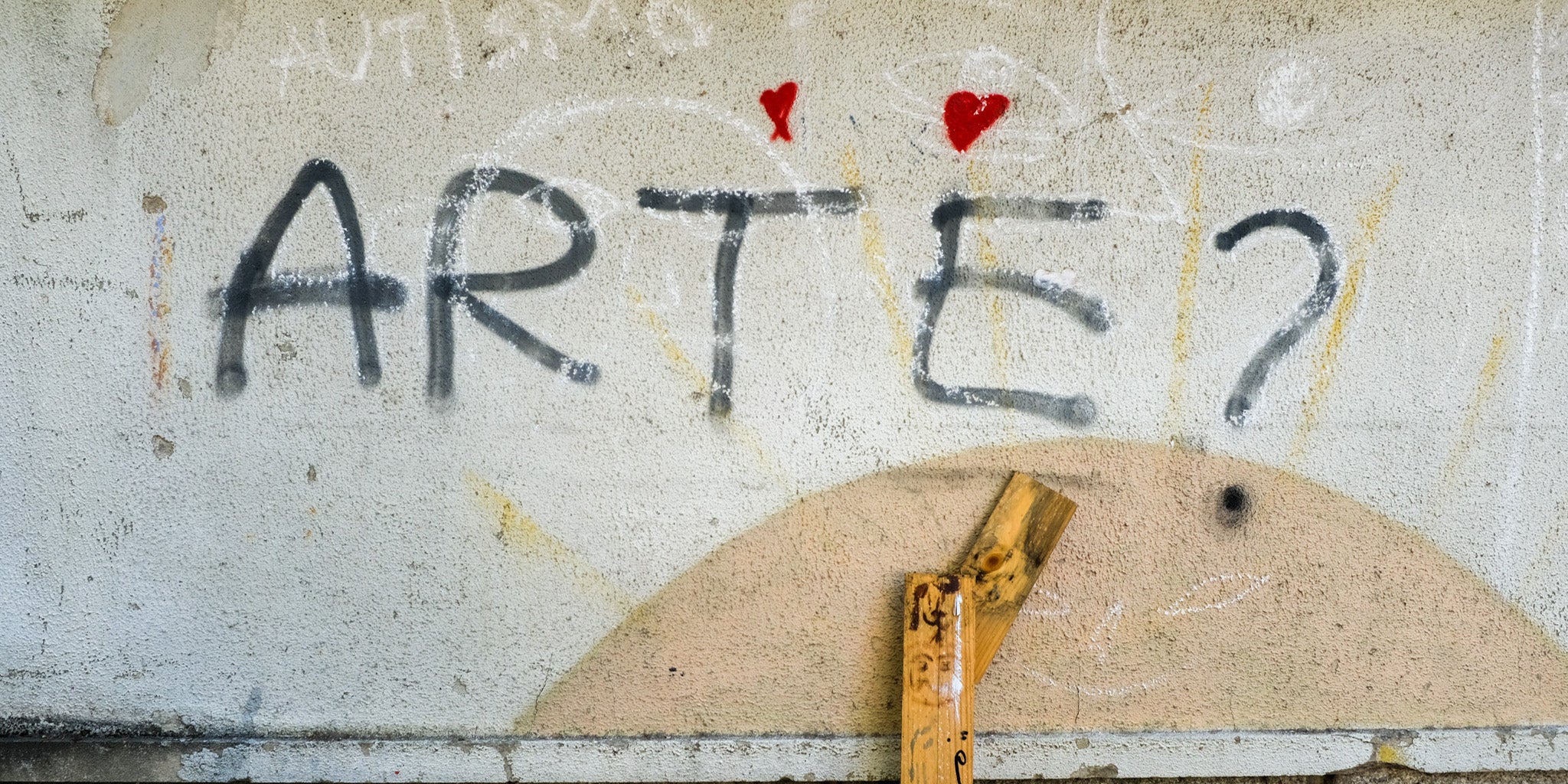 AW25 - BTS: “ARTE?” graffiti wall detail captured on location