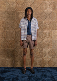 Short-Sleeve Shirt · Busey Dobby Check Shirt {{ color }}