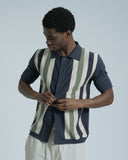 Knit Shirt · Velzy Simple Stripe Knit Shirt