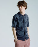 Zigger Pixel Flower Knit Shirt