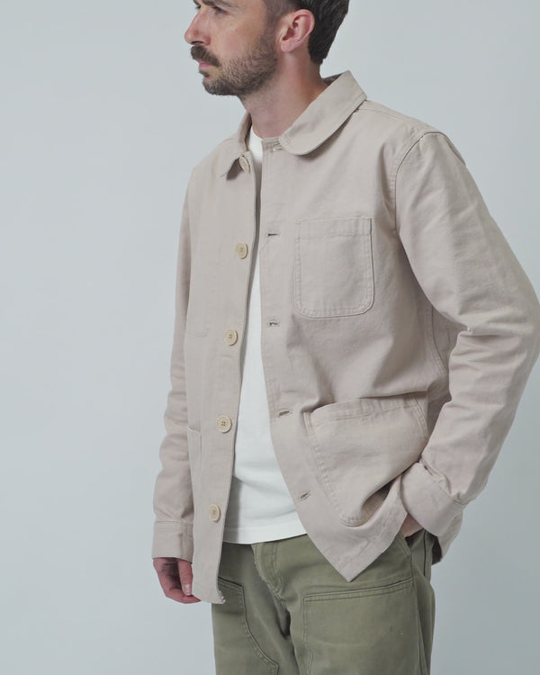 Station Chore Jacket -Sand #video-fit