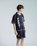 Veloso Palm Appliqué Shirt