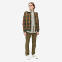 Outerwear · Cupar Jacket (Fletch Check - Dark Olive Green)