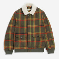 Outerwear · Cupar Jacket (Fletch Check - Dark Olive Green)